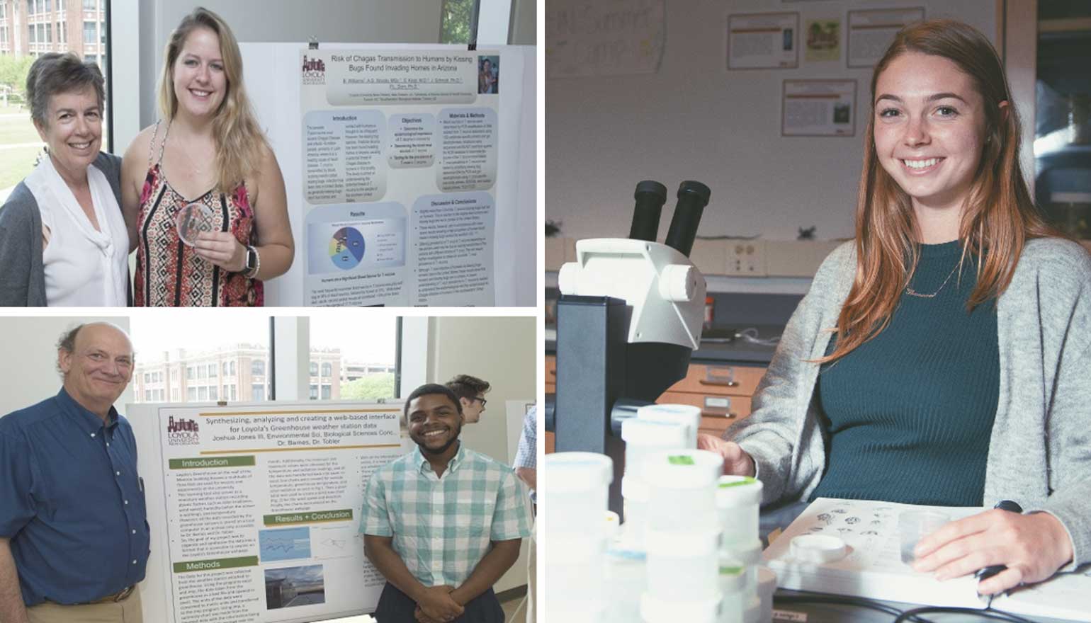 Three students with Capstone projects