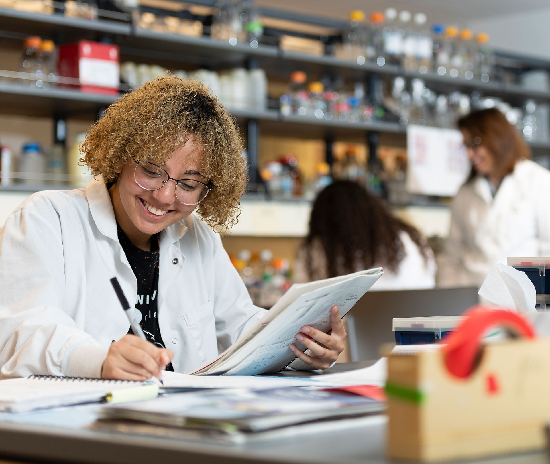 Loyola Nursing Student Doing Classwork 