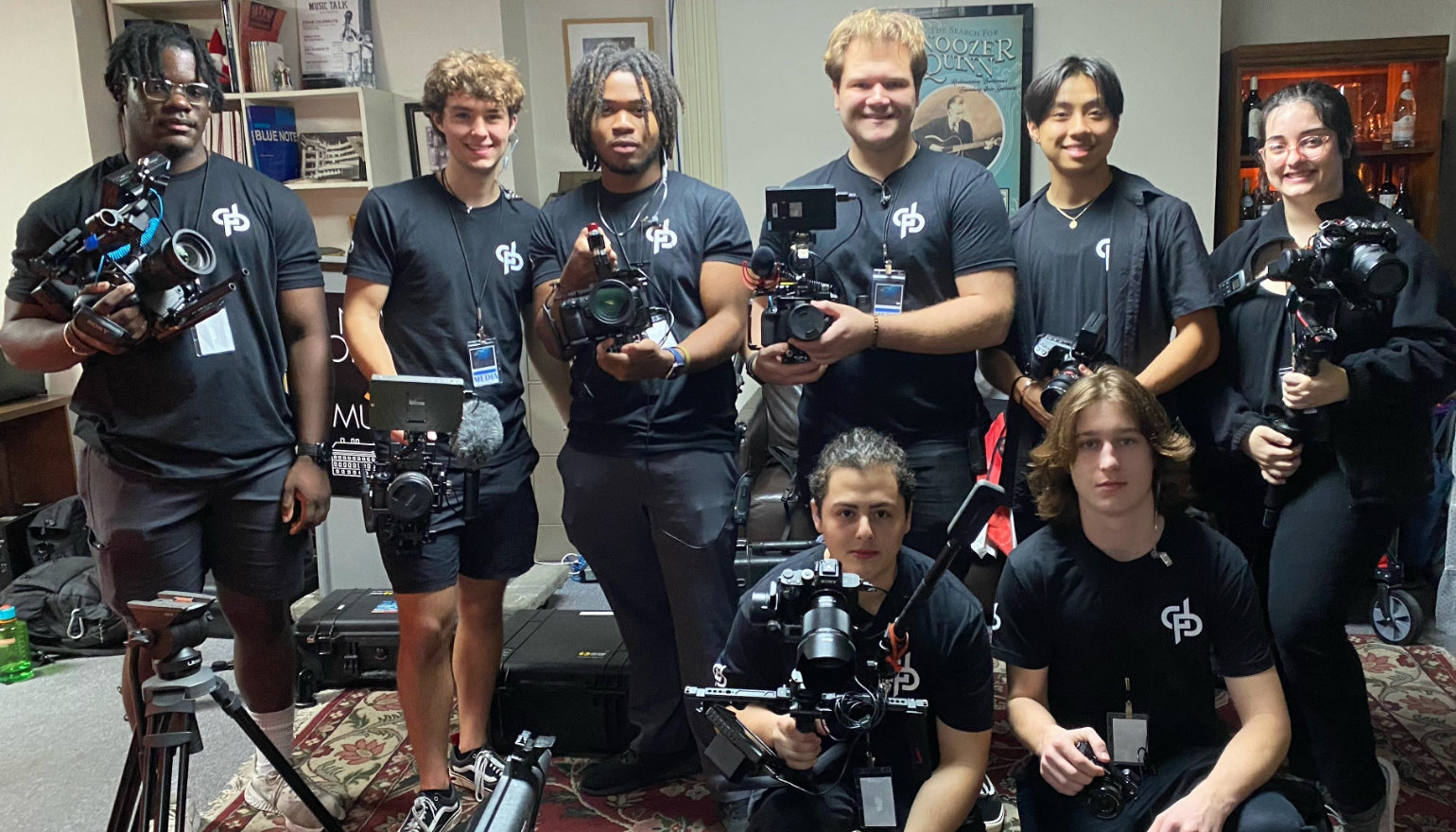 DFA Students Filming at NOLA Jazz Museum Improvisations