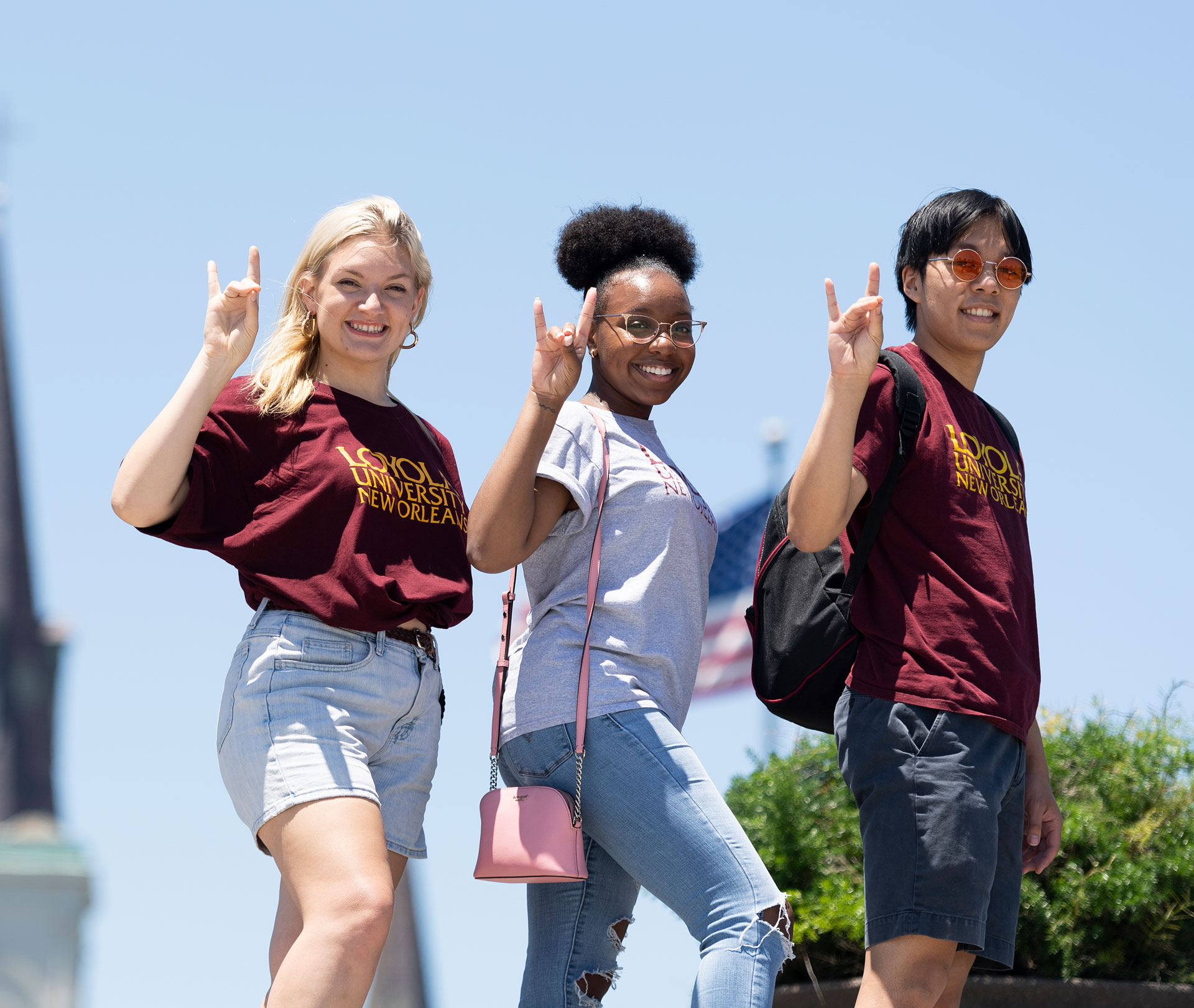 Three Loyola Students