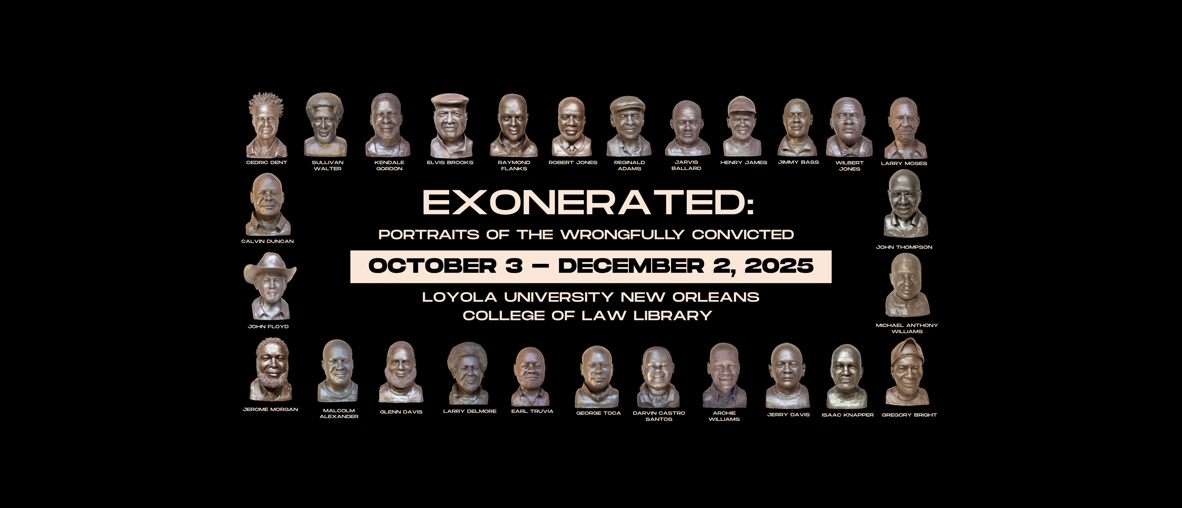 Exonerated: Portraits of the Wrongfully Convicted banner