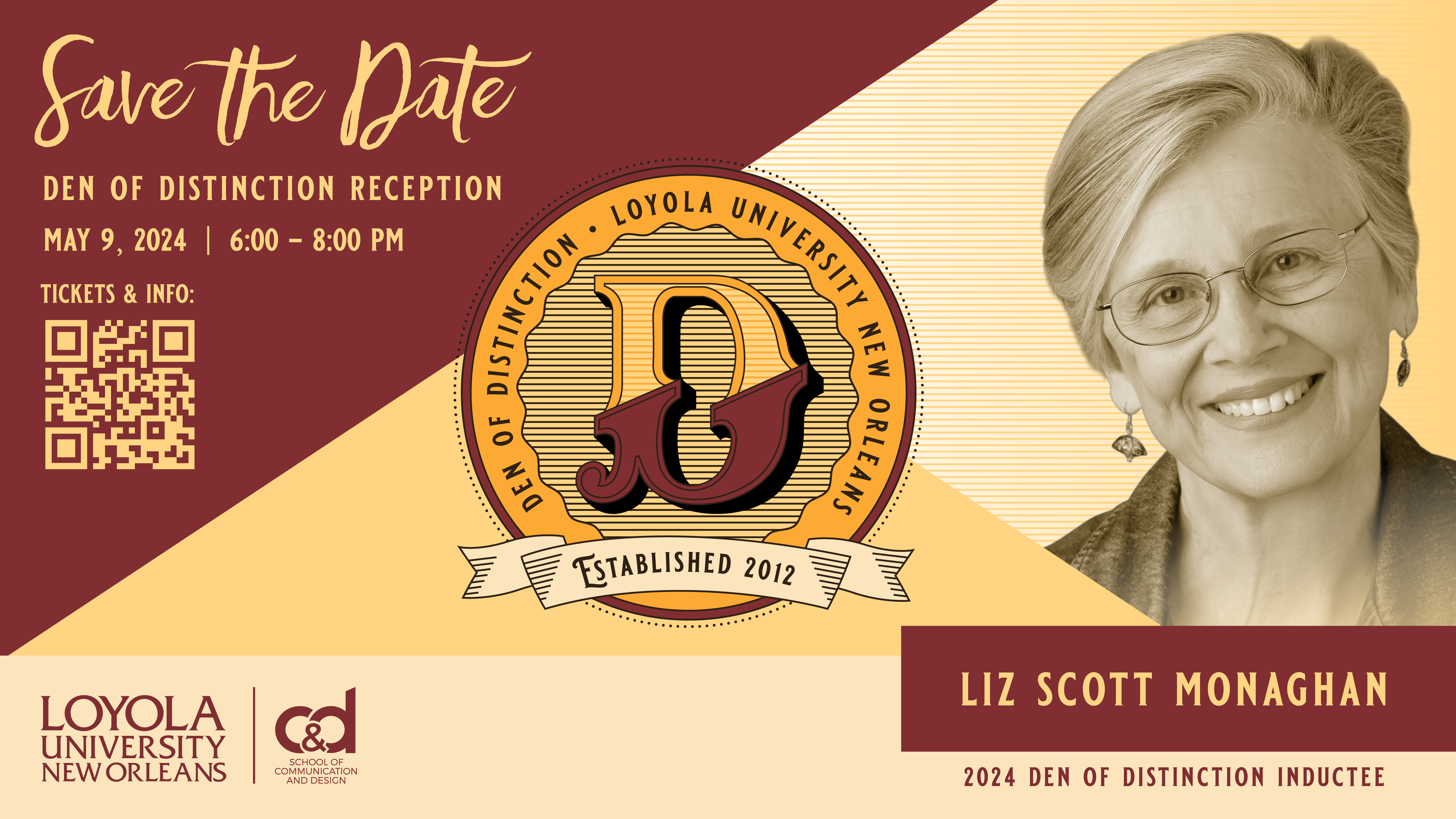2024 Den of Distinction Inductee Liz Scott Monaghan '64